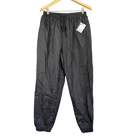 Vtg Bridge Gate Adult Medium Nylon Track Pant Parachute Baggy Lined Hip Hop 80's - Picture 1 of 9